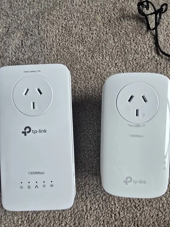 TP-Link Powerline Adapter Pair — AV1300 (Pass-Through)
