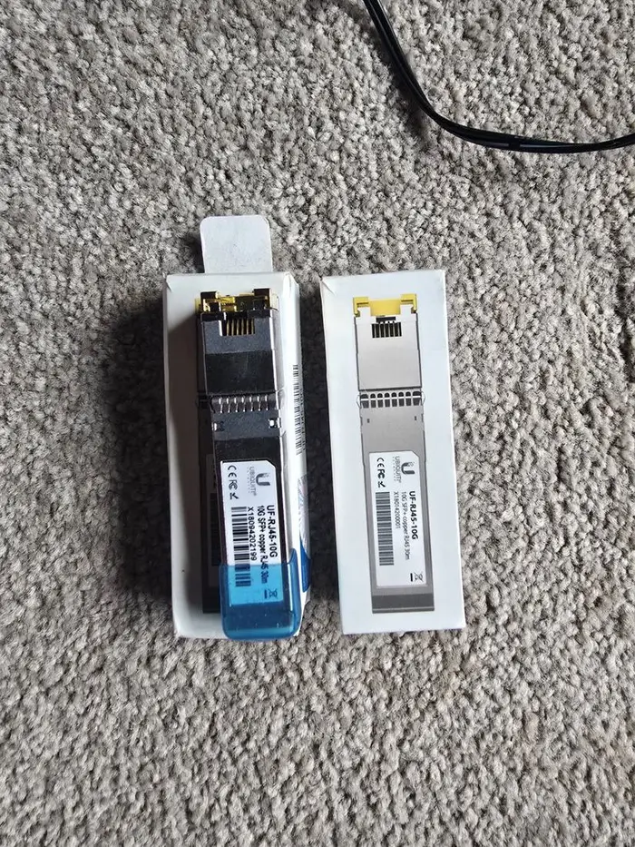 Ubiquiti UF-RJ45-10G Transceivers (×3)