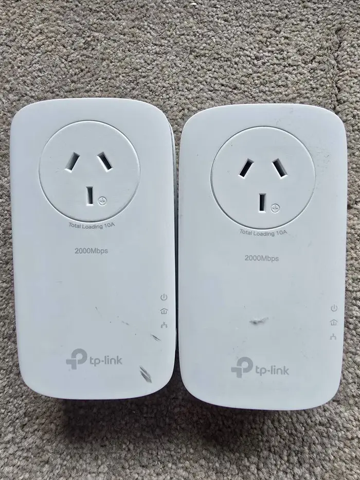 TP-Link Powerline Adapter Pair — AV2000 (Pass-Through)
